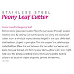 Peony Leaf Cutter by James Rosselle