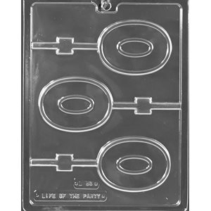 Number 0 Lollipop Chocolate Candy Mold