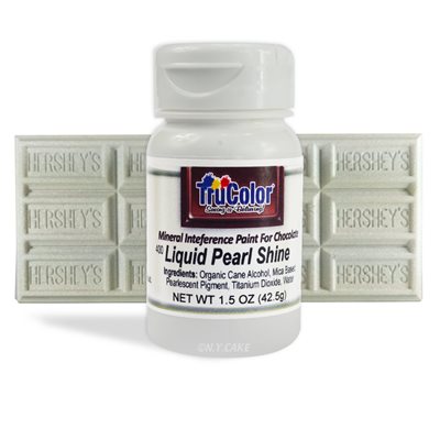 Pearl Liquid Shine Natural Food Color By TruColor 1.5 Ounce