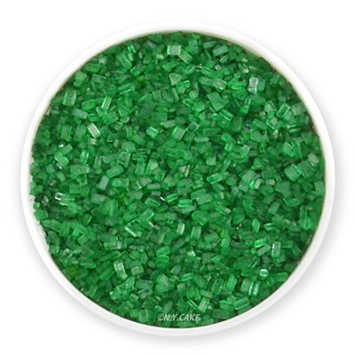 Green Natural Coarse Sugar Crystals