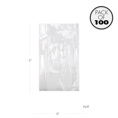 Cellophane Bags 3 x 5", Pack of 100