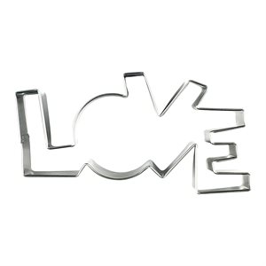 "Love" Cookie / Pastry Cutter (Stainless Steel)
