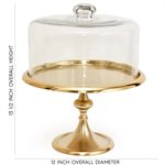11 3 / 4" Gold Classic Cake Stand by NY Cake