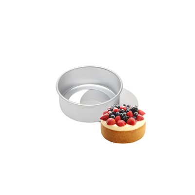 Removable Bottom Round Cake Pan 3 by 2 Inch Deep