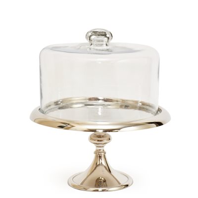 10 1 / 2" Silver Classic Cake Stand by NY Cake