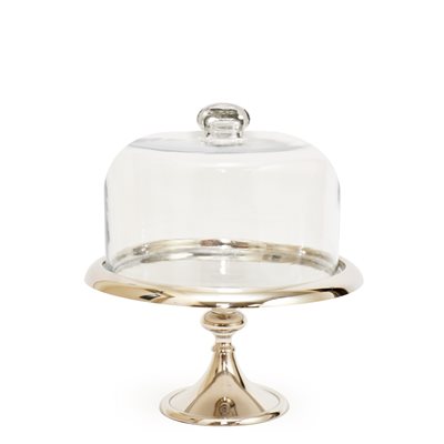 8" Silver Classic Cake Stand by NY Cake