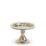5" Silver Pearl Cake Stand by NY Cake