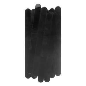 Shiny Black Popsicle Sticks Pack of 10