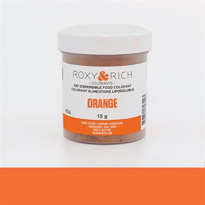 Fat-Dispersible Food Coloring Dust 15g - Orange
