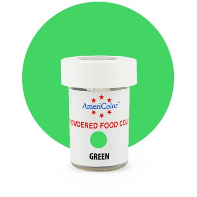 Green Powdered Food Color 3 grams By Americolor