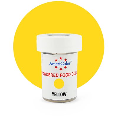 Yellow Powdered Food Color 3 grams By Americolor