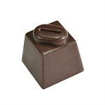 Square with Coffee Bean Polycarbonate Chocolate Mold
