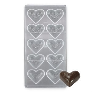 Love Heart Polycarbonate Chocolate Mold