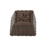 Square with Daisy Polycarbonate Chocolate Mold
