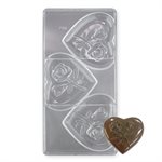 Rose Heart Polycarbonate Chocolate Mold