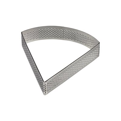 Slice Perforated Stainless Steel Tart Ring 4" x 3 1 / 2" x 3 / 4"