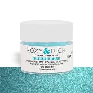 Teal Blue Edible Luster Dust By Roxy Rich 2.5 gram