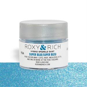 Super Blue Edible Hybrid Sparkle Dust By Roxy Rich 2.5 gram