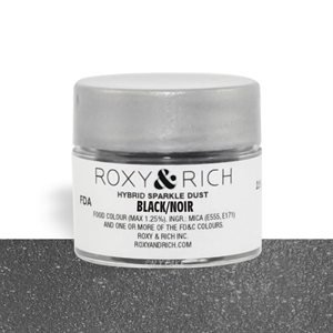 Black Edible Hybrid Sparkle Dust By Roxy Rich 2.5 gram
