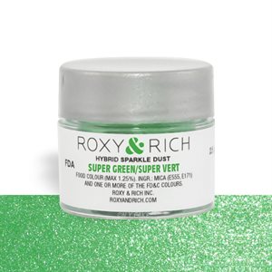 Super Green Edible Hybrid Sparkle Dust By Roxy Rich 2.5 gram