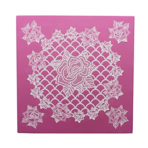 Rosie Cupcake 3D Topper Cake Lace Mat By Claire Bowman