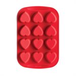 Mini Fluted Heart Silicone Baking Pan