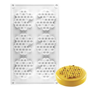 Honeycomb Silicone Baking Mold 6 Cavity