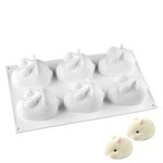 Puffy Bunny #1 Silicone Baking Mold