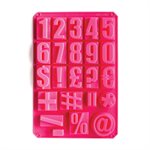 Silicone Baking Mold-Numbers & Social Media Icons