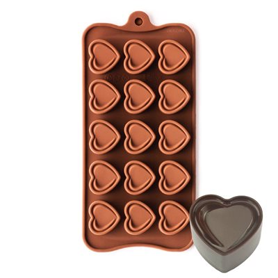Double Heart Silicone Chocolate Mold