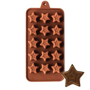 Jeweled Star Silicone Chocolate Mold