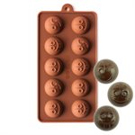 Mini Happy Faces Emoji Silicone Chocolate Mold