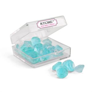 Edible Sugar Diamonds Aquamarine Extra Small D1 38 Pieces