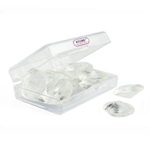Edible Sugar Diamonds Clear Extra Medium D5 9 Pieces