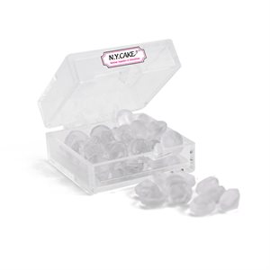 Edible Sugar Diamonds Clear Extra Small D1 38 Pieces