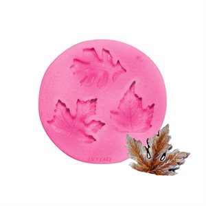 Assorted Leaves Silicone Fondant Mold