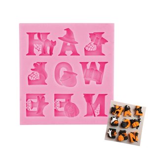 Halloween Letters Silicone Mold