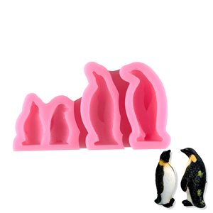 Penguin Family Silicone Mold