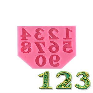 Regal Numbers Silicone Mold