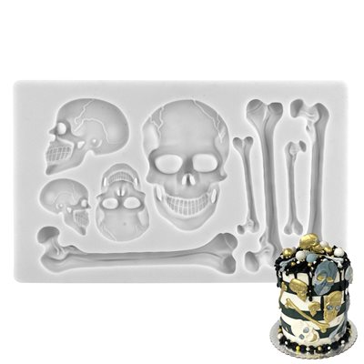 Large Skulls & Bones Silicone Mold