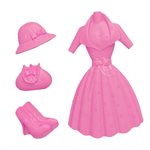 Lady Outfit Silicone Fondant Mold
