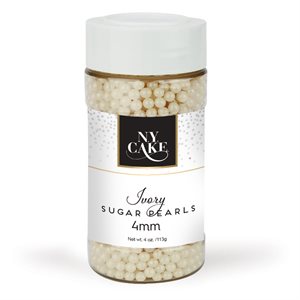 Ivory Sugar Pearls 4 mm
