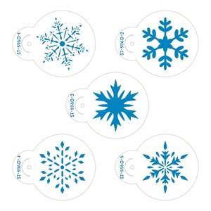 Pure Snowflakes Mini Stencil Set for Cakes, Cookies, Cupcakes, & Macarons