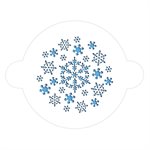Fluffy Snowflakes Stencil for Cakes, Cookies, Cupcakes, & Macarons
