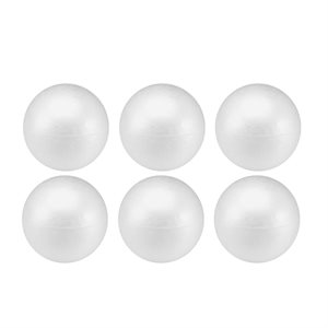 White Durafoam Styrafoam Ball 1 7 / 8 Inches- Pack of 6