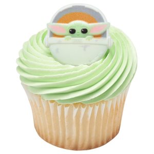 Baby Yoda Cupcake Rings
