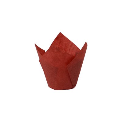 Red Tulip Paper Baking Mold