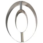 Stainless Steel Number Mold- "0" 8 1 / 2" x 5 1 / 2" x 2" Deep