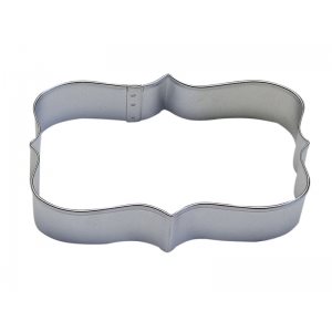 Rectangle Plaque Cookie Cutter 4 1 / 4 Inch