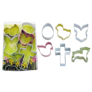 Easter Cookie Cutter Set Poly Resin 6 Pcs.